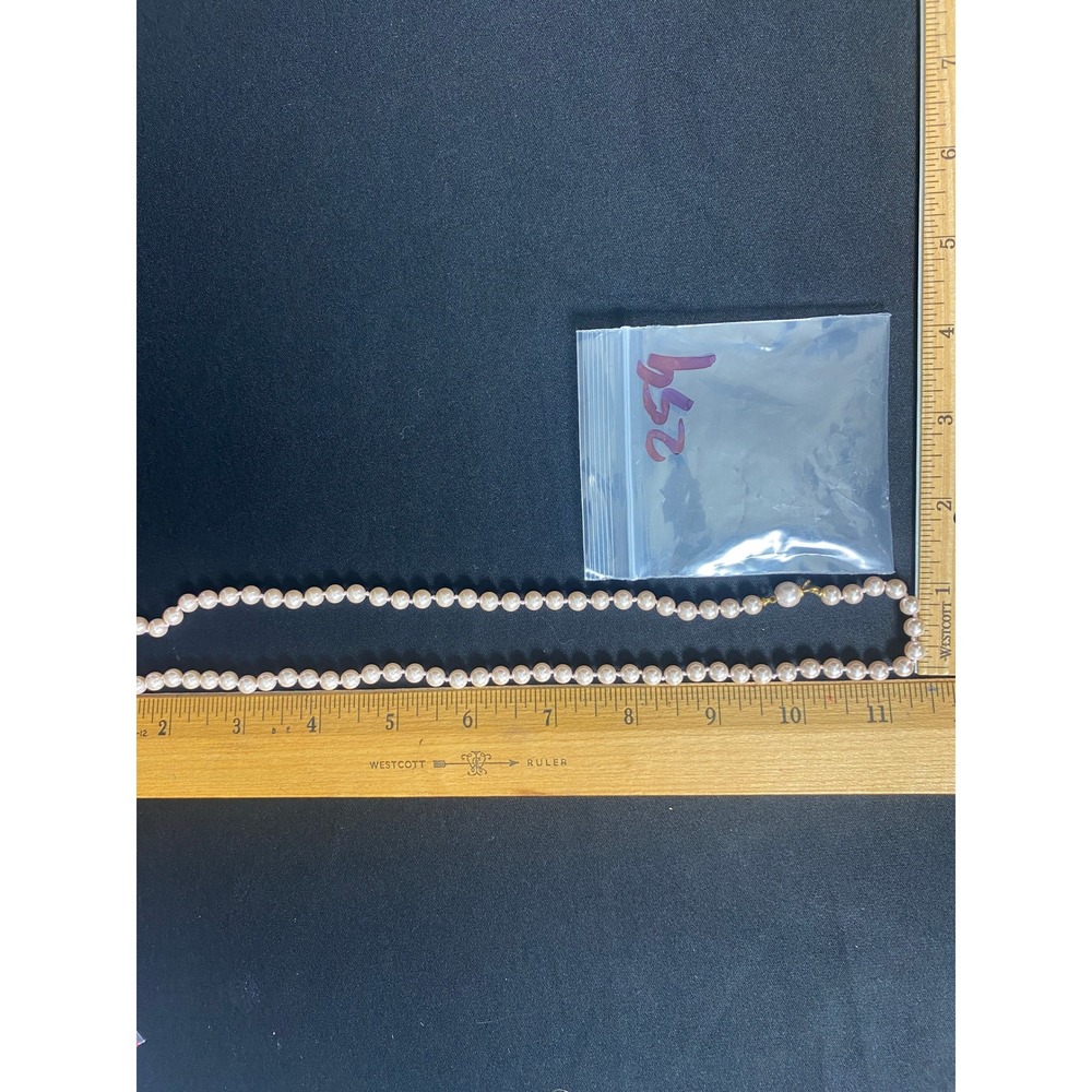 Classic Faux Pearl Necklace Women's Elegant Jewelry 18 Inch